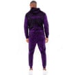 RugbyLife Clothing - (Custom) Polynesian Tattoo Style Flower - Purple Version Hoodie and Joggers Pant A7