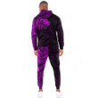 RugbyLife Clothing - Polynesian Tattoo Style Tribal Lion - Pink Version Hoodie and Joggers Pant A7