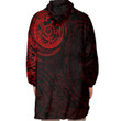 RugbyLife Clothing - (Custom) Special Polynesian Tattoo Style - Red Version Snug Hoodie A7