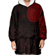 RugbyLife Clothing - Polynesian Tattoo Style - Red Version Snug Hoodie A7