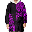 RugbyLife Clothing - Polynesian Tattoo Style Wolf - Pink Version Snug Hoodie A7