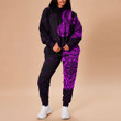 RugbyLife Clothing - Polynesian Tattoo Style Tatau - Pink Version Hoodie and Joggers Pant A7