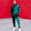 RugbyLife Clothing - Polynesian Tattoo Style Tatau - Cyan Version Hoodie and Joggers Pant A7 | RugbyLife