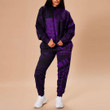 RugbyLife Clothing - Polynesian Tattoo Style Tatau - Purple Version Hoodie and Joggers Pant A7