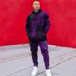 RugbyLife Clothing - (Custom) Polynesian Tattoo Style Snake - Purple Version Hoodie and Joggers Pant A7 | RugbyLife