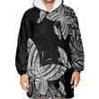 RugbyLife Clothing - Polynesian Tattoo Style Butterfly Special Version Snug Hoodie A7