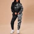 RugbyLife Clothing - Polynesian Tattoo Style Crow Hoodie and Joggers Pant A7