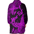 RugbyLife Clothing - (Custom) Polynesian Tattoo Style Butterfly Special Version - Pink Version Snug Hoodie A7