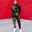 RugbyLife Clothing - Polynesian Tattoo Style Tatau - Gold Version Hoodie and Joggers Pant A7 | RugbyLife