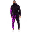 RugbyLife Clothing - Polynesian Tattoo Style Mask Native - Pink Version Hoodie and Joggers Pant A7