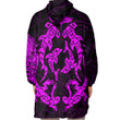 RugbyLife Clothing - Polynesian Tattoo Style Maori - Special Tattoo - Pink Version Snug Hoodie A7