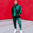RugbyLife Clothing - (Custom) Polynesian Tattoo Style - Cyan Version Hoodie and Joggers Pant A7 | RugbyLife