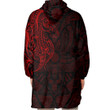 RugbyLife Clothing - (Custom) Polynesian Tattoo Style Horse - Red Version Snug Hoodie A7