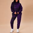 RugbyLife Clothing - (Custom) Polynesian Tattoo Style - Purple Version Hoodie and Joggers Pant A7