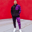 RugbyLife Clothing - Polynesian Sun Tattoo Style - Pink Version Hoodie and Joggers Pant A7 | RugbyLife