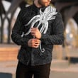 RugbyLife Clothing - Polynesian Tattoo Style Octopus Tattoo Long Sleeve Button Shirt A7