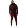 RugbyLife Clothing - Polynesian Tattoo Style Horse - Red Version Hoodie and Joggers Pant A7
