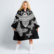 RugbyLife Clothing - Polynesian Tattoo Style Butterfly Snug Hoodie A7 | RugbyLife