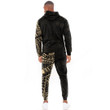 RugbyLife Clothing - Polynesian Tattoo Style - Gold Version Hoodie and Joggers Pant A7