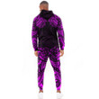 RugbyLife Clothing - Polynesian Tattoo Style - Pink Version Hoodie and Joggers Pant A7