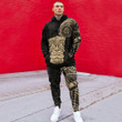RugbyLife Clothing - Polynesian Tattoo Style Tiki - Gold Version Hoodie and Joggers Pant A7 | RugbyLife