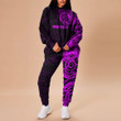 RugbyLife Clothing - (Custom) Special Polynesian Tattoo Style - Pink Version Hoodie and Joggers Pant A7