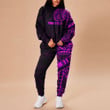 RugbyLife Clothing - (Custom) Polynesian Tattoo Style - Pink Version Hoodie and Joggers Pant A7