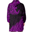 RugbyLife Clothing - (Custom) Polynesian Tattoo Style Surfing - Pink Version Snug Hoodie A7