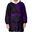 RugbyLife Clothing - (Custom) Polynesian Tattoo Style - Purple Version Snug Hoodie A7