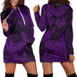 RugbyLife Clothing - (Custom) Polynesian Tattoo Style Butterfly Special Version - Purple Version Hoodie Dress A7 | RugbyLife