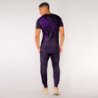 RugbyLife Clothing - Polynesian Tattoo Style Octopus Tattoo - Purple Version T-Shirt and Jogger Pants A7