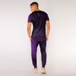 RugbyLife Clothing - Lizard Gecko Maori Polynesian Style Tattoo - Purple Version T-Shirt and Jogger Pants A7