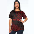 RugbyLife Clothing - (Custom) Polynesian Tattoo Style Surfing - Red Version T-Shirt A7