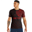 RugbyLife Clothing - (Custom) Polynesian Tattoo Style - Red Version T-Shirt A7
