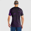 RugbyLife Clothing - Kite Surfer Maori Tattoo With Sun And Waves - Purple Version T-Shirt A7
