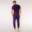 RugbyLife Clothing - (Custom) Polynesian Tattoo Style Horse - Purple Version T-Shirt and Jogger Pants A7