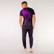 RugbyLife Clothing - Polynesian Tattoo Style Octopus Tattoo - Pink Version T-Shirt and Jogger Pants A7