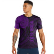 RugbyLife Clothing - (Custom) Polynesian Tattoo Style - Purple Version T-Shirt A7