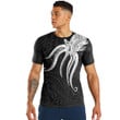 RugbyLife Clothing - Polynesian Tattoo Style Octopus Tattoo T-Shirt A7