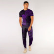 RugbyLife Clothing - Polynesian Tattoo Style Tiki - Purple Version T-Shirt and Jogger Pants A7 | RugbyLife