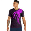 RugbyLife Clothing - Polynesian Tattoo Style Octopus Tattoo - Pink Version T-Shirt A7