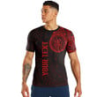 RugbyLife Clothing - (Custom) Lizard Gecko Maori Polynesian Style Tattoo - Red Version T-Shirt A7