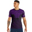 RugbyLife Clothing - Polynesian Tattoo Style Tattoo - Purple Version T-Shirt A7