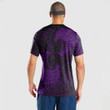 RugbyLife Clothing - Polynesian Tattoo Style Tatau - Purple Version T-Shirt A7