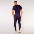 RugbyLife Clothing - New Zealand Aotearoa Maori Silver Fern - Purple Version T-Shirt and Jogger Pants A7