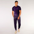 RugbyLife Clothing - New Zealand Aotearoa Maori Silver Fern - Purple Version T-Shirt and Jogger Pants A7 | RugbyLife