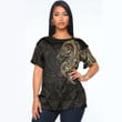RugbyLife Clothing - Polynesian Tattoo Style Horse - Gold Version T-Shirt A7