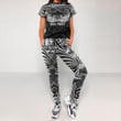 RugbyLife Clothing - (Custom) Polynesian Tattoo Style Maori Traditional Mask T-Shirt and Jogger Pants A7
