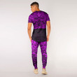 RugbyLife Clothing - (Custom) Polynesian Tattoo Style Maori Traditional Mask - Pink Version T-Shirt and Jogger Pants A7
