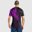RugbyLife Clothing - Polynesian Tattoo Style Tatau - Pink Version T-Shirt A7
